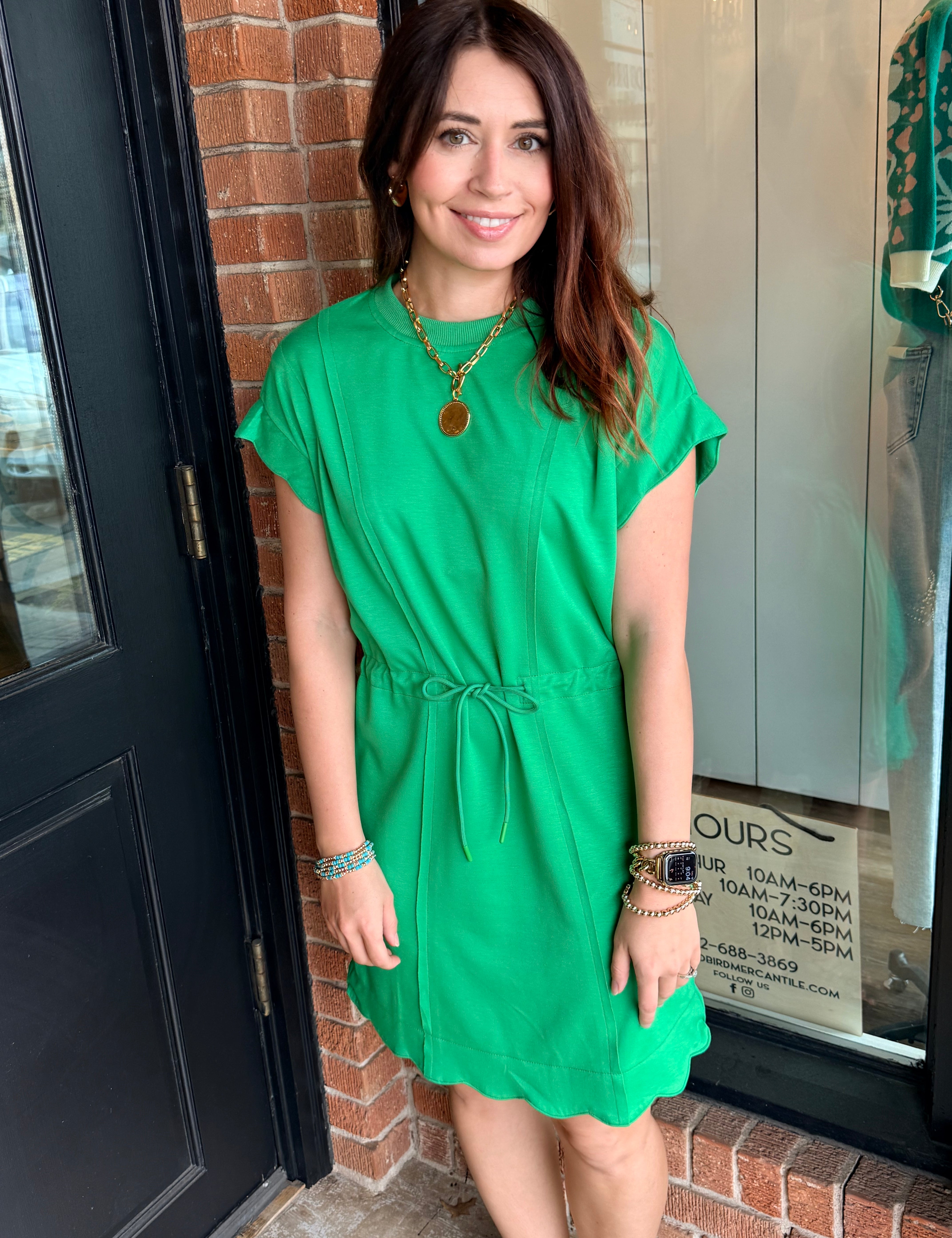 Melissa Drawstring Luxe Knit Dress