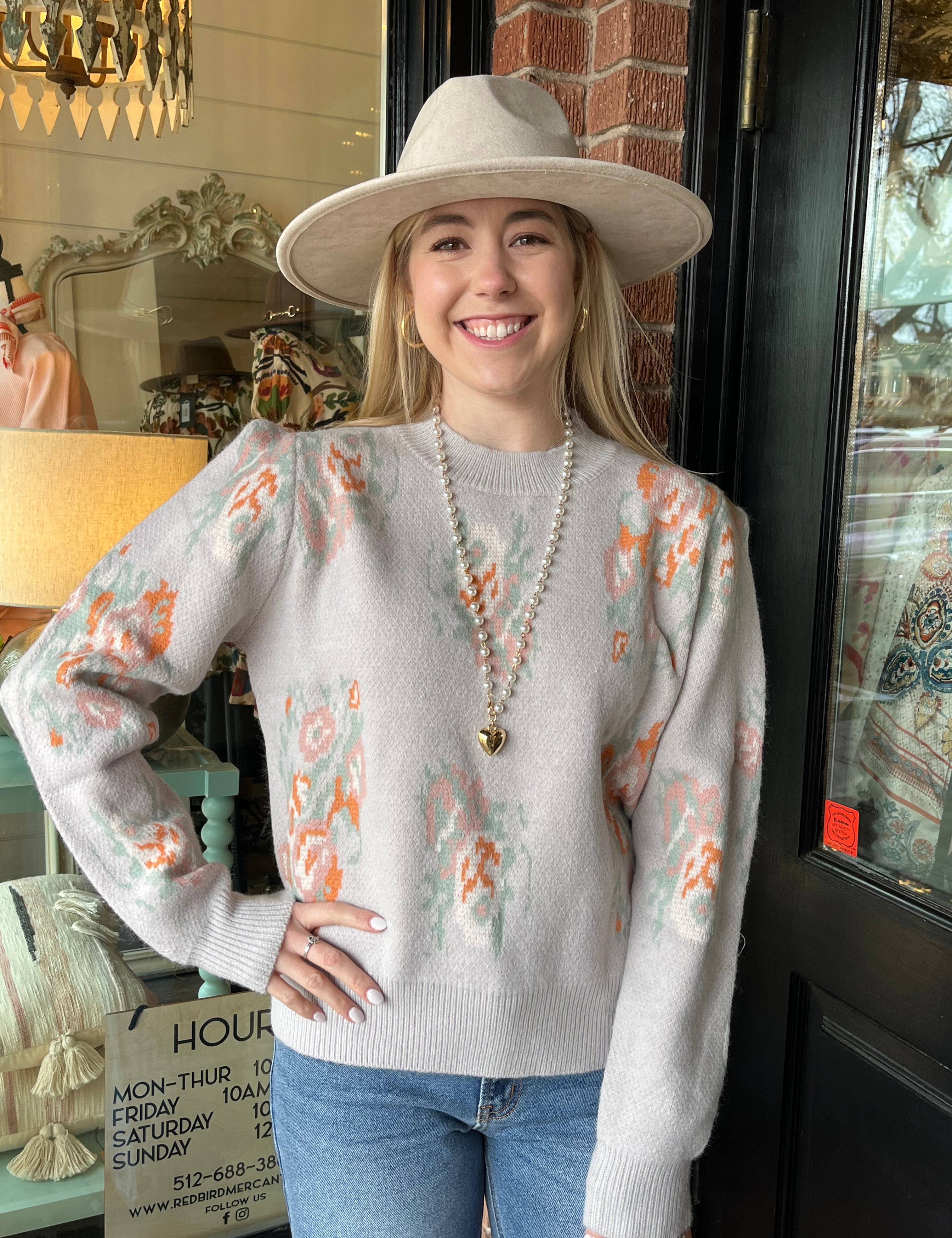 Claire Floral Sweater