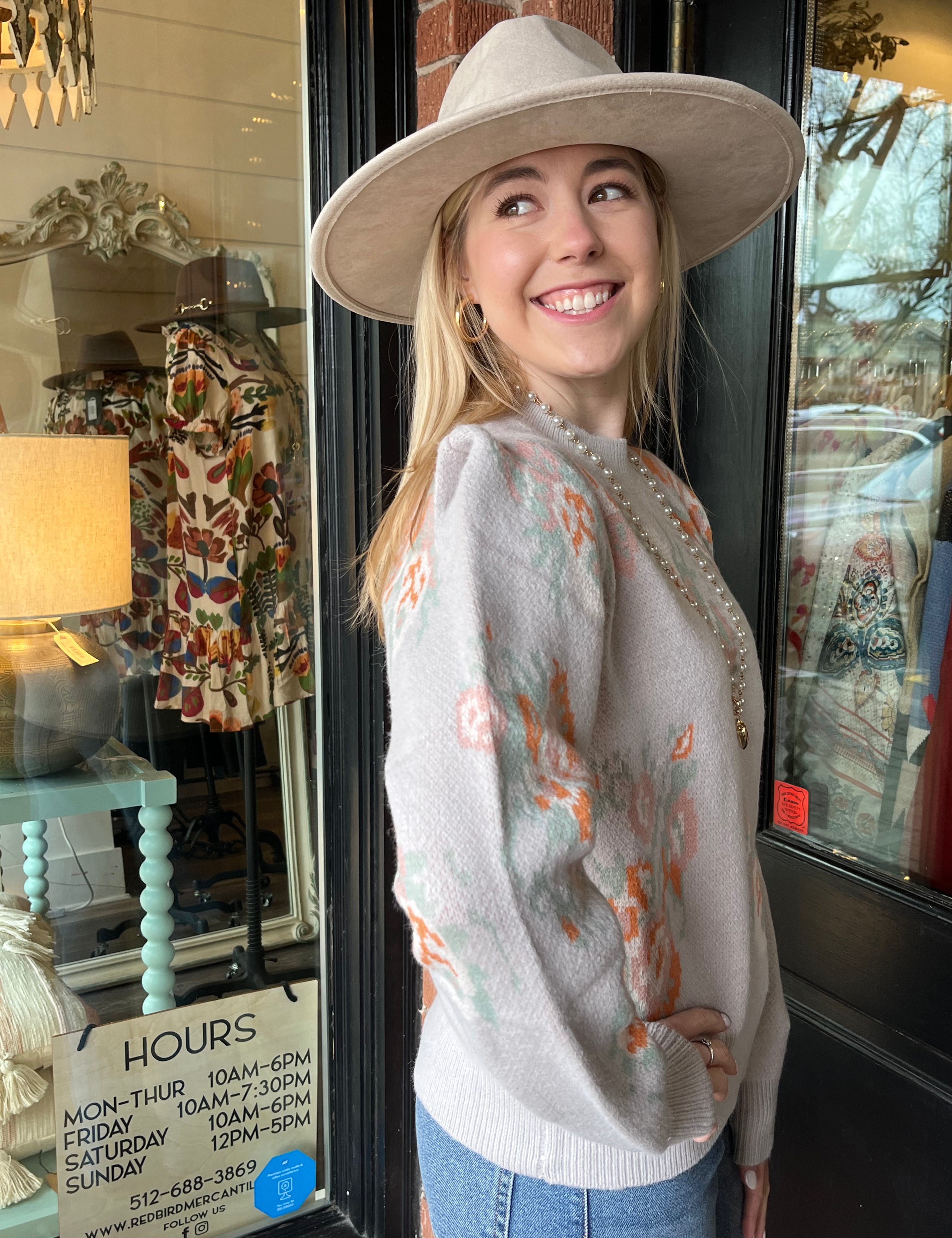 Claire Floral Sweater