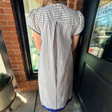 Farah Stripe Midi Dress