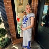 Farah Stripe Midi Dress