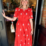 Sophia Embroidered Maxi Dress