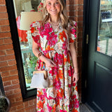Diana Floral Midi Dress