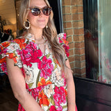 Diana Floral Midi Dress