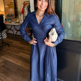 Gina Denim Wrap Dress