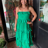 Anna Eyelet Tiered Dress