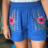Tonya Embroidered Shorts