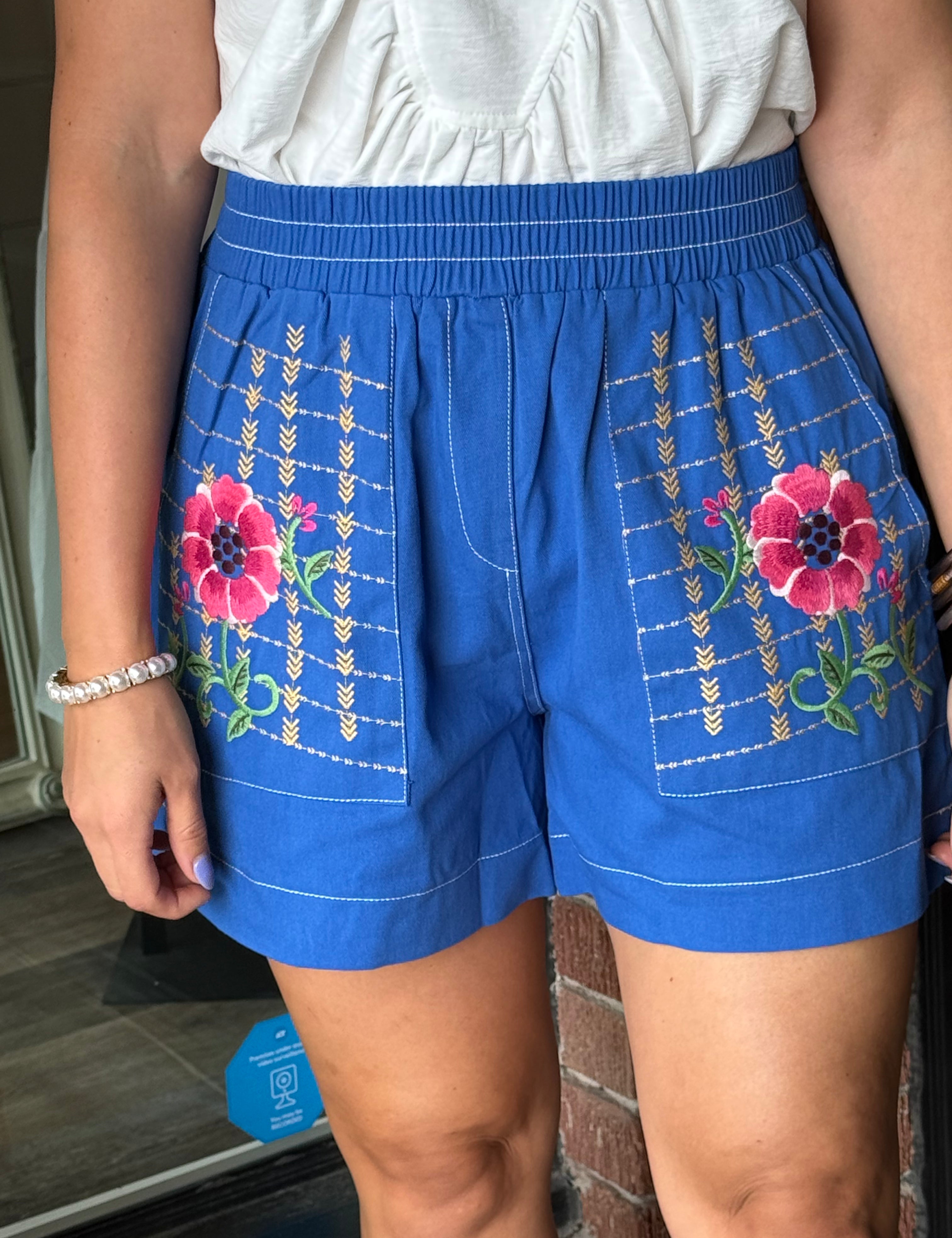 Tonya Embroidered Shorts