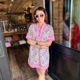 Wrenley Floral Print Shift Dress