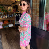 Wrenley Floral Print Shift Dress