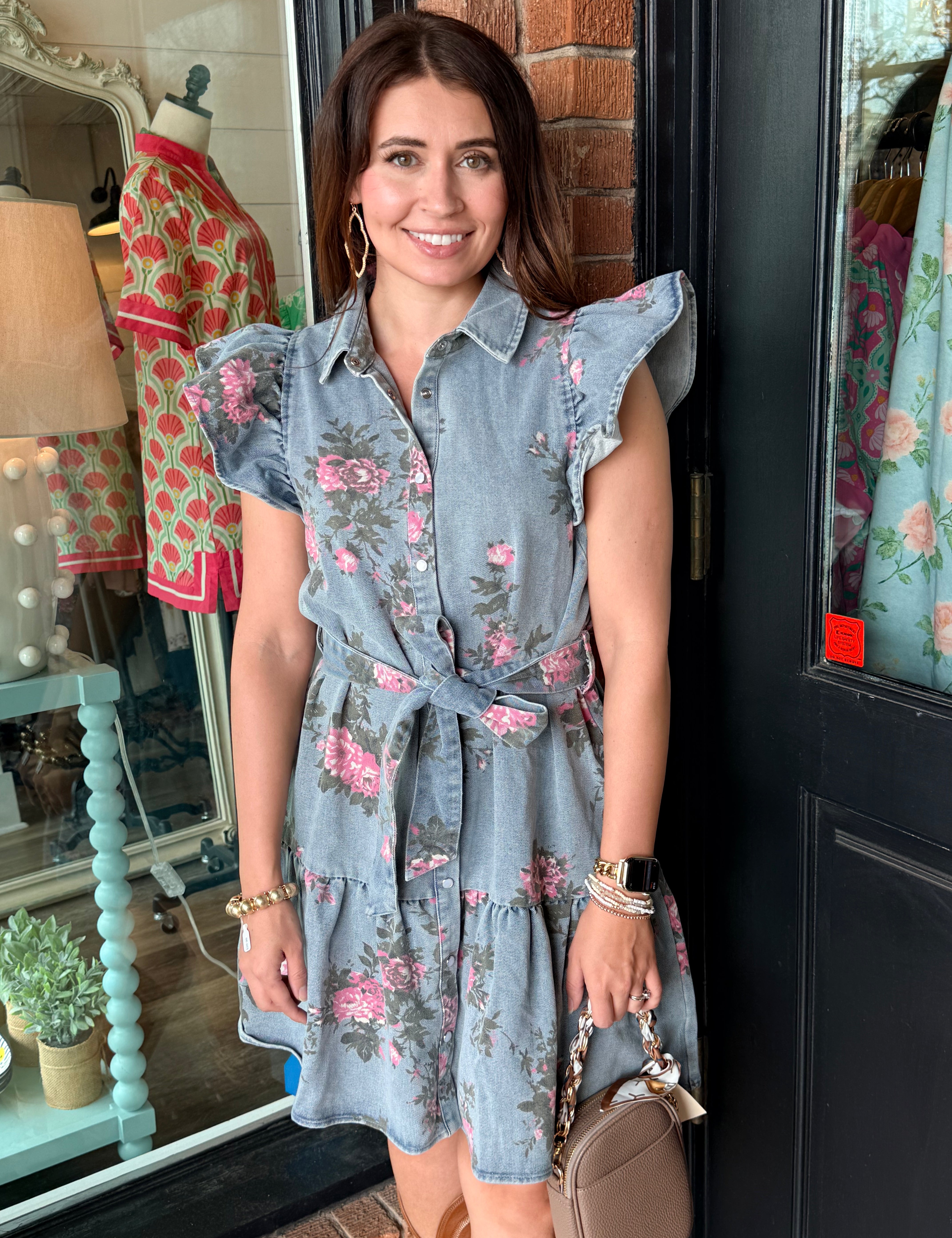 Amanda Floral Print Mini Dress