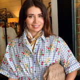 Cherry Poplin Shirt Dress