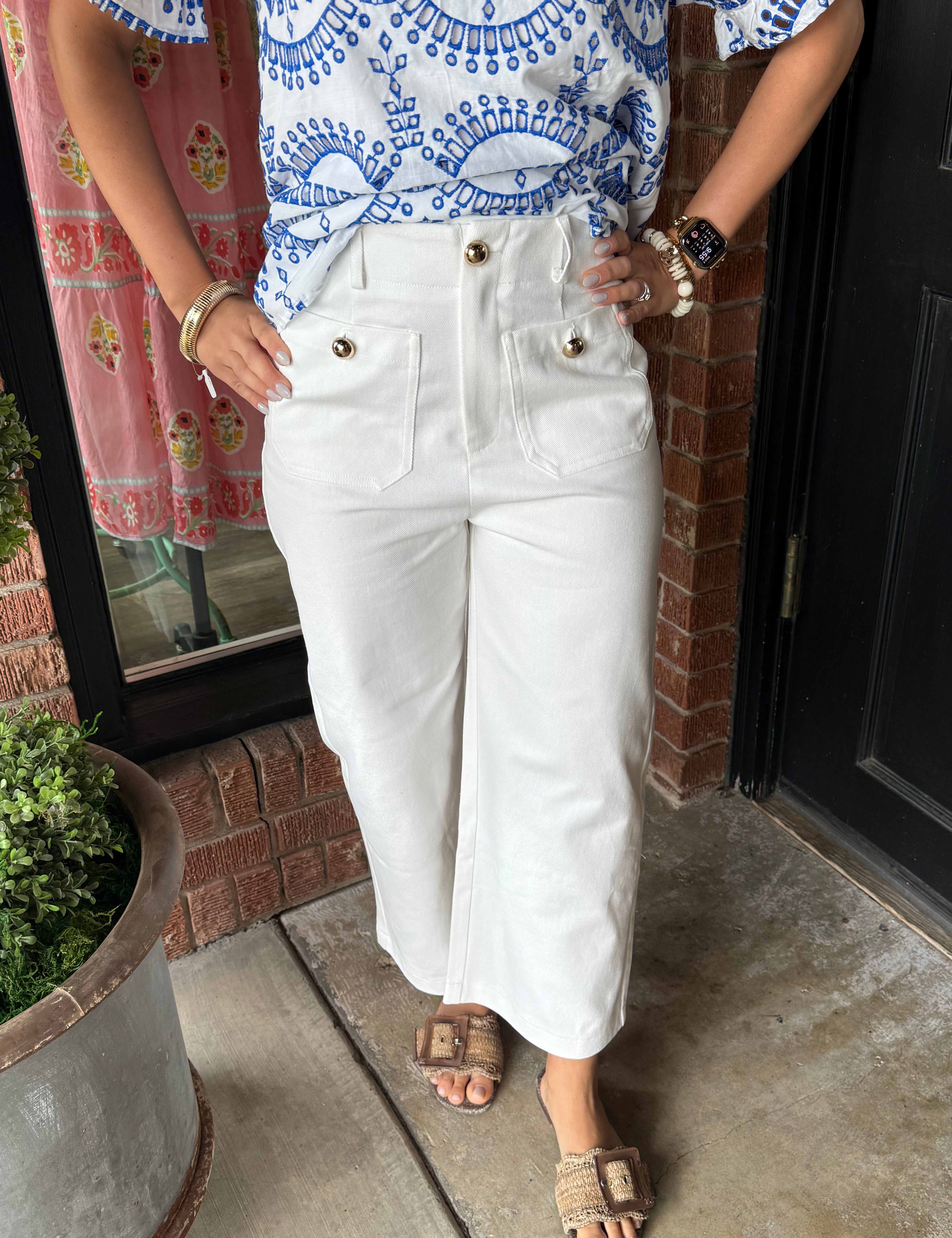 Madelyn Wide Crop Denim