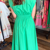 Kyla Green Midi Dress