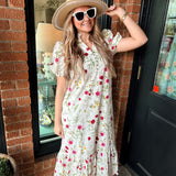 Gina Floral Midi Dress