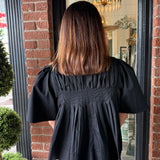 Alina Pleated Short Sleeve Top