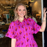 Madison Button Down Midi Dress