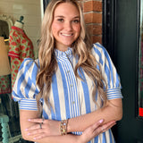 Wendy Striped Midi Dress