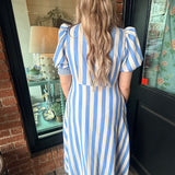 Wendy Striped Midi Dress