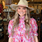 Celia Floral Print Mini Dress