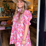 Celia Floral Print Mini Dress