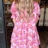 Celia Floral Print Mini Dress