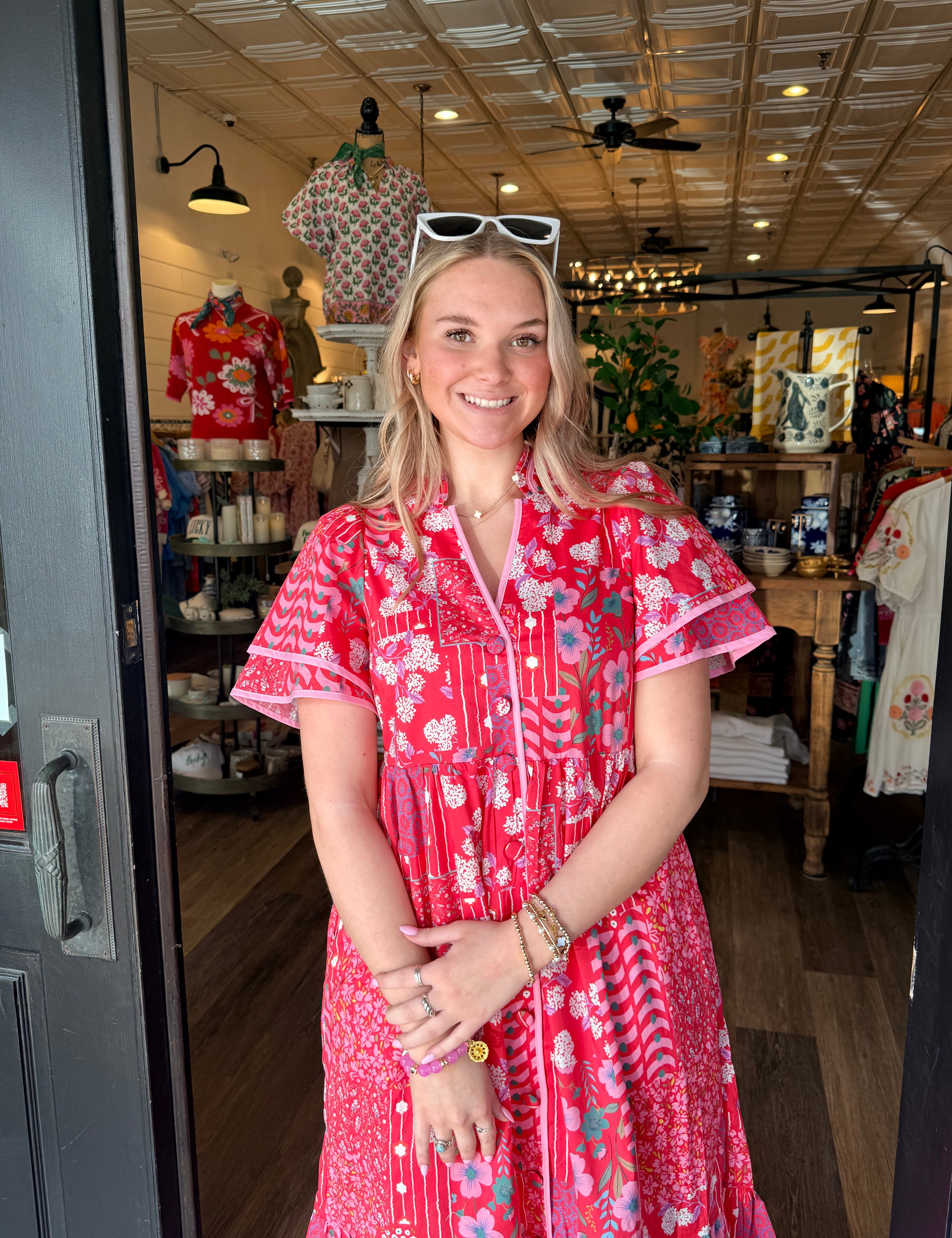 Georgia Floral Midi Dress