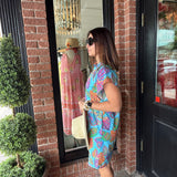 Island Button-Up Print Dress