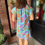 Island Button-Up Print Dress