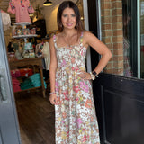 Angie Printed Midi Dress