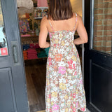 Angie Printed Midi Dress