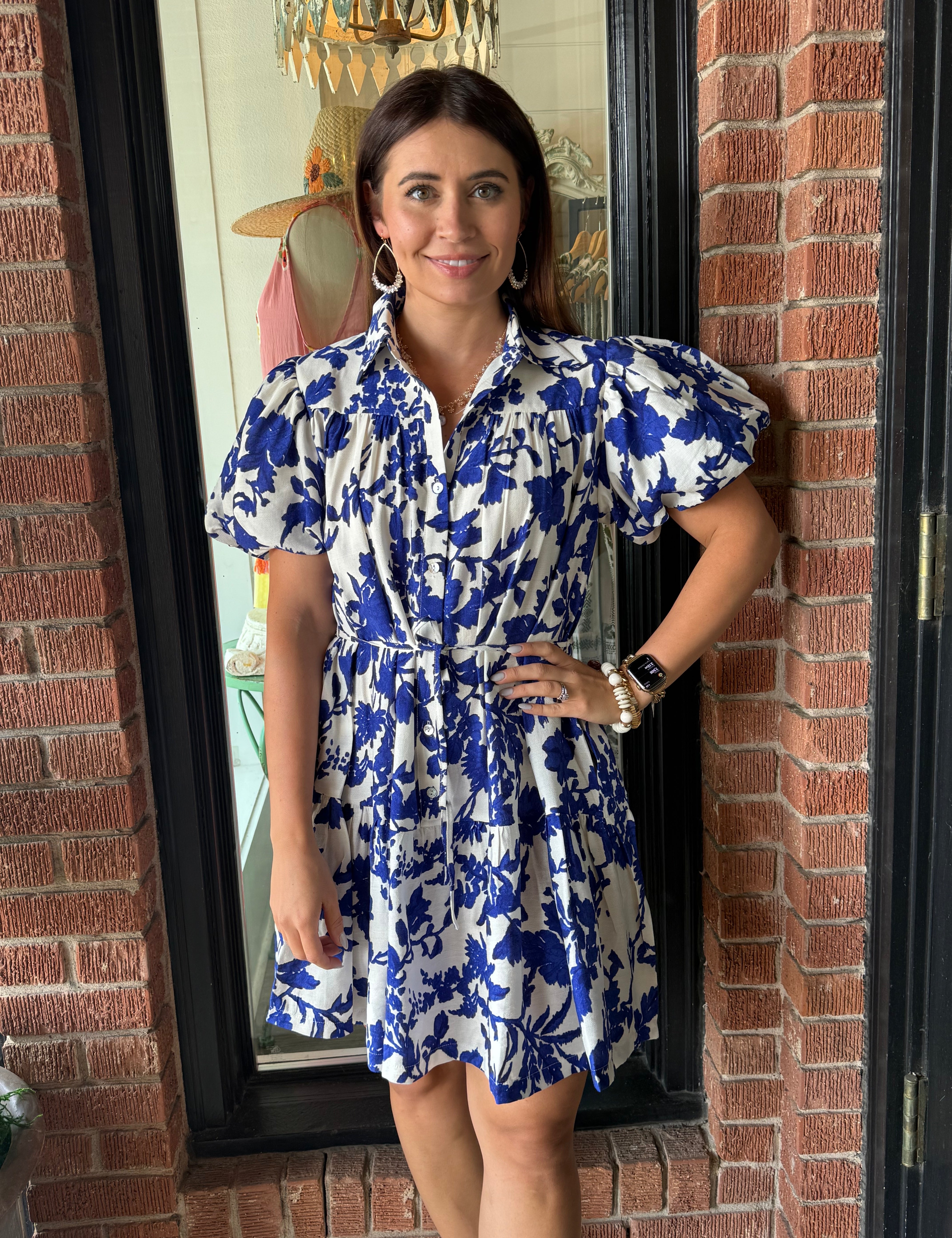 Zoey Belted Tiered Dress