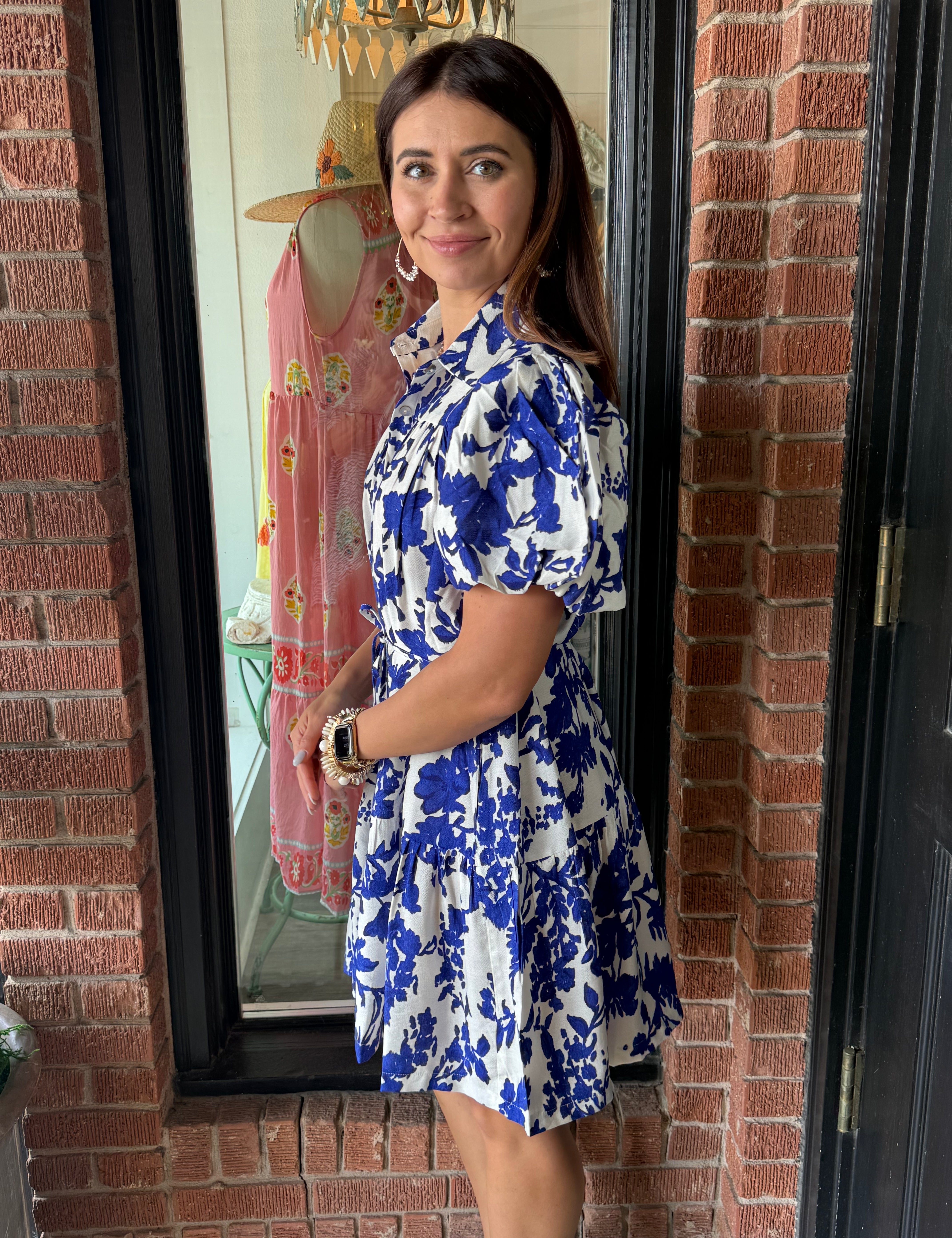 Zoey Belted Tiered Dress