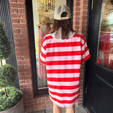 Liza Striped Polo Dress