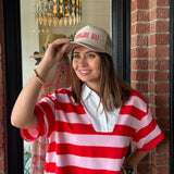 Liza Striped Polo Dress
