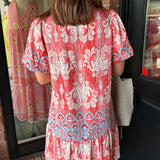 Addison Collared Paisley Dress