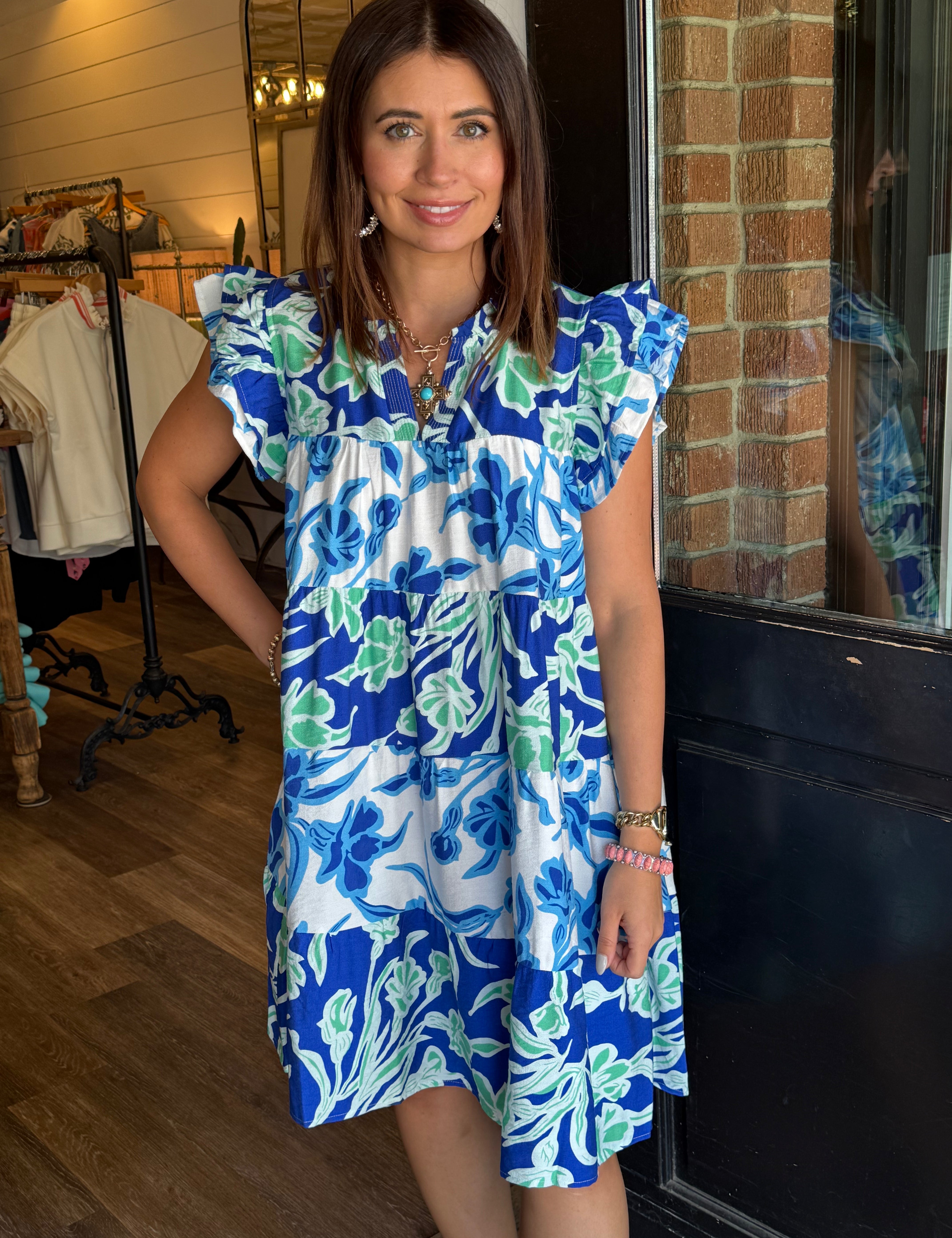 Alice Multi-Layered Floral Print Dress