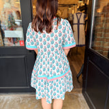 Reena Woven Print Mini Dress