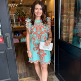 Janice Embroidery Mini Dress