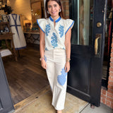 Lynn Embroidered Top