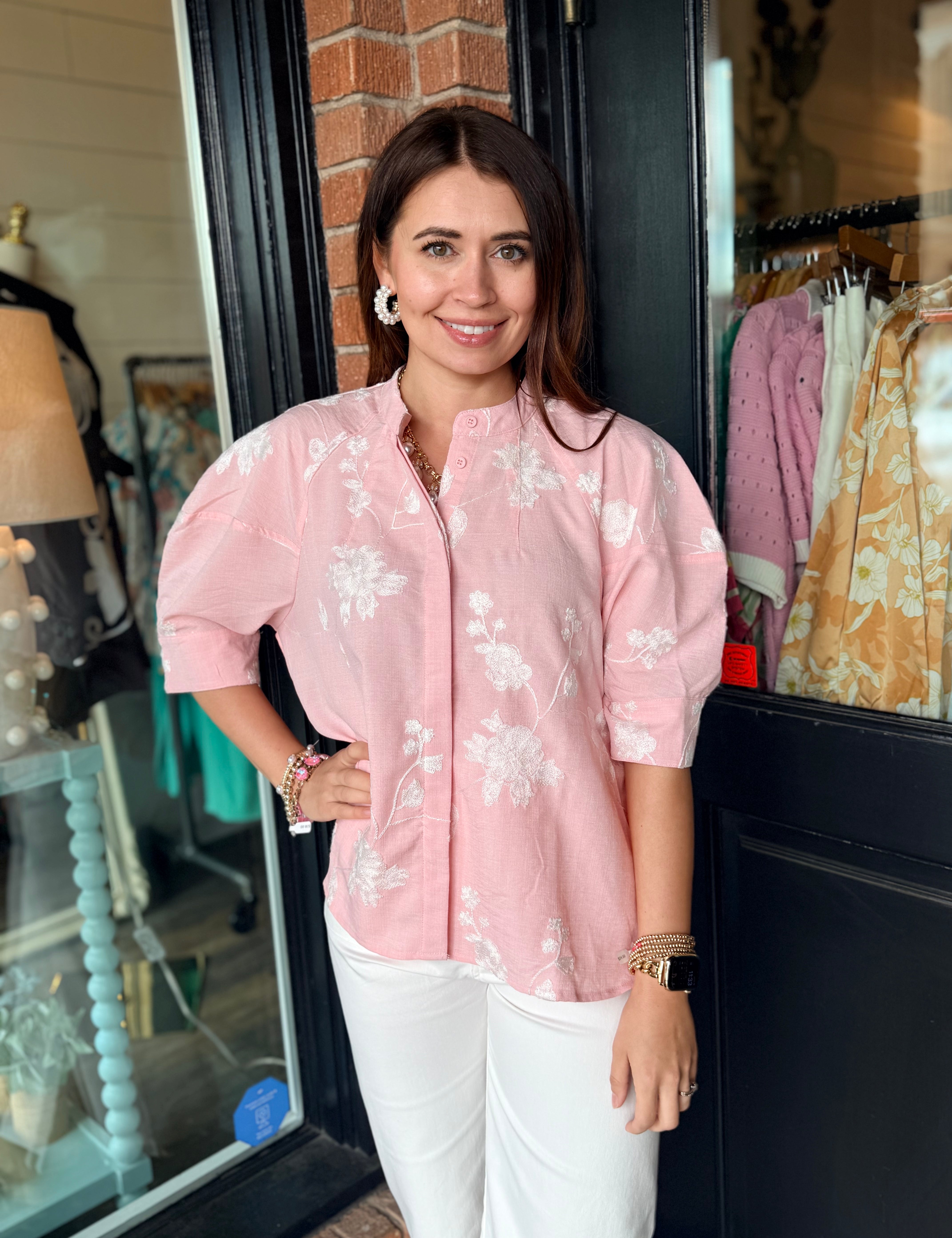 Tatum Embroidered Top