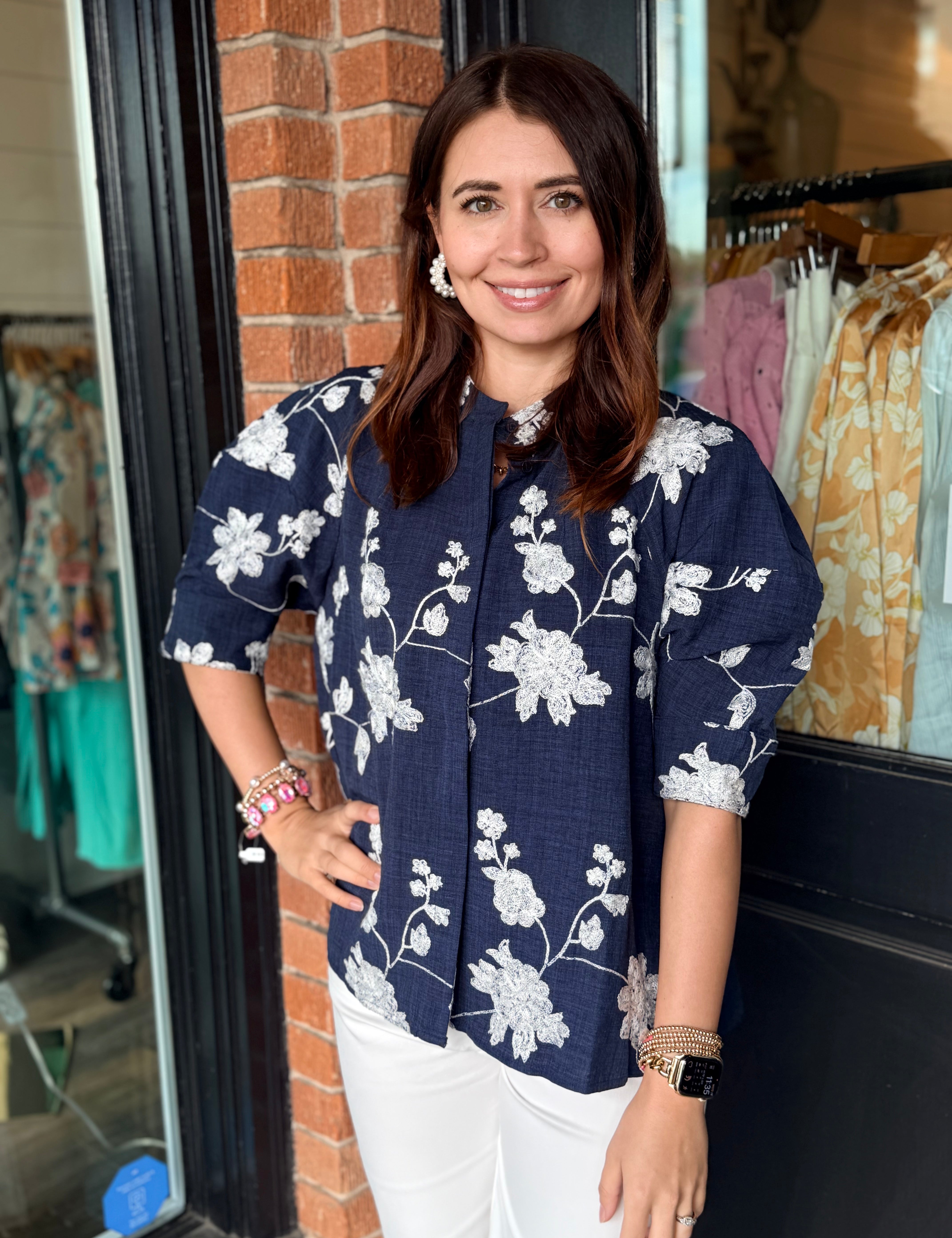 Tatum Embroidered Top