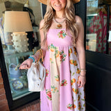 Glenda Citrus Midi  Dress