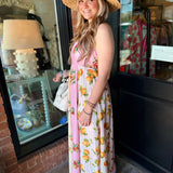 Glenda Citrus Midi  Dress