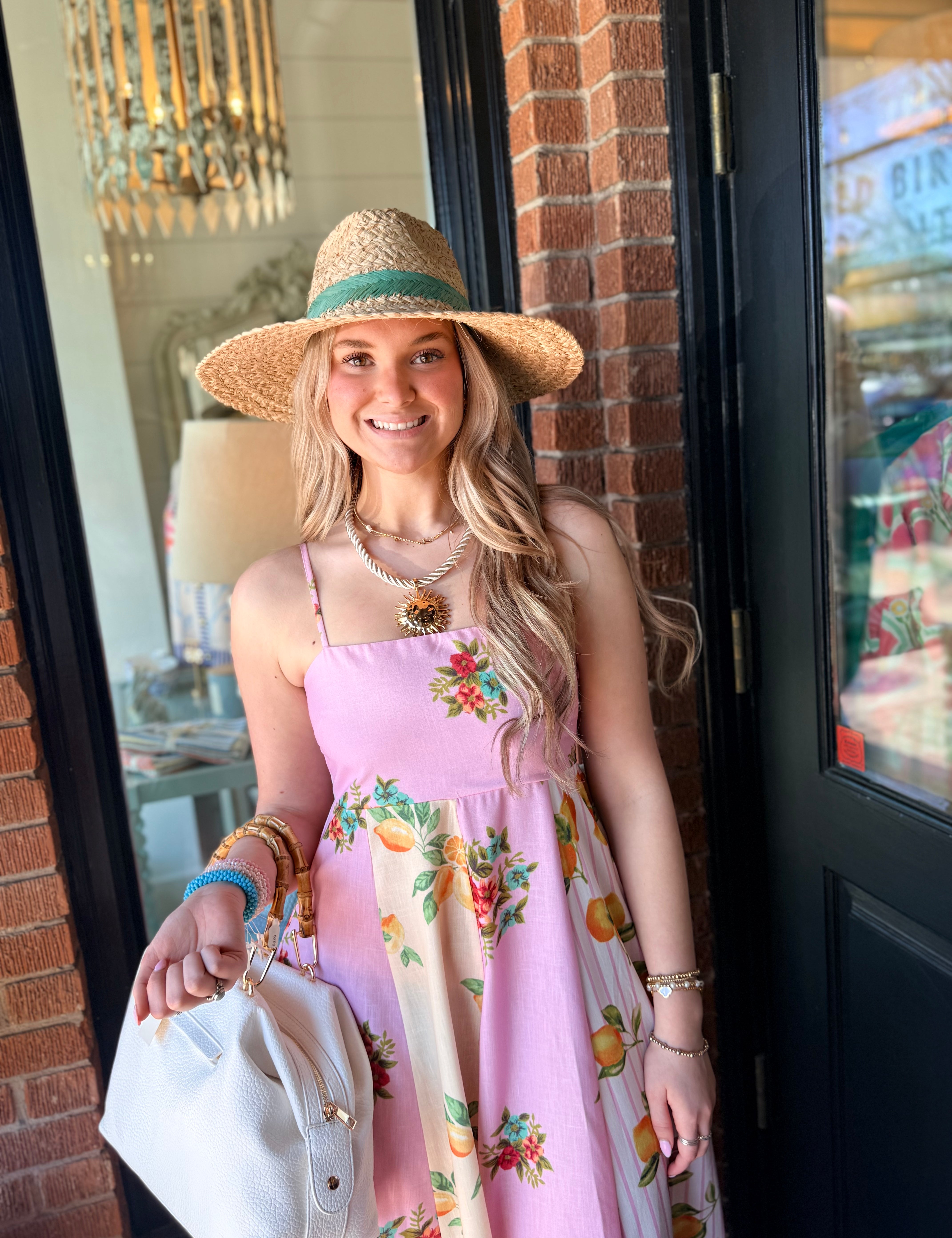 Glenda Citrus Midi  Dress