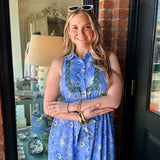 Isabel Border Print Maxi Dress