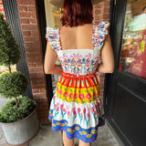 Hazel Floral Ruffle Tiered Dress