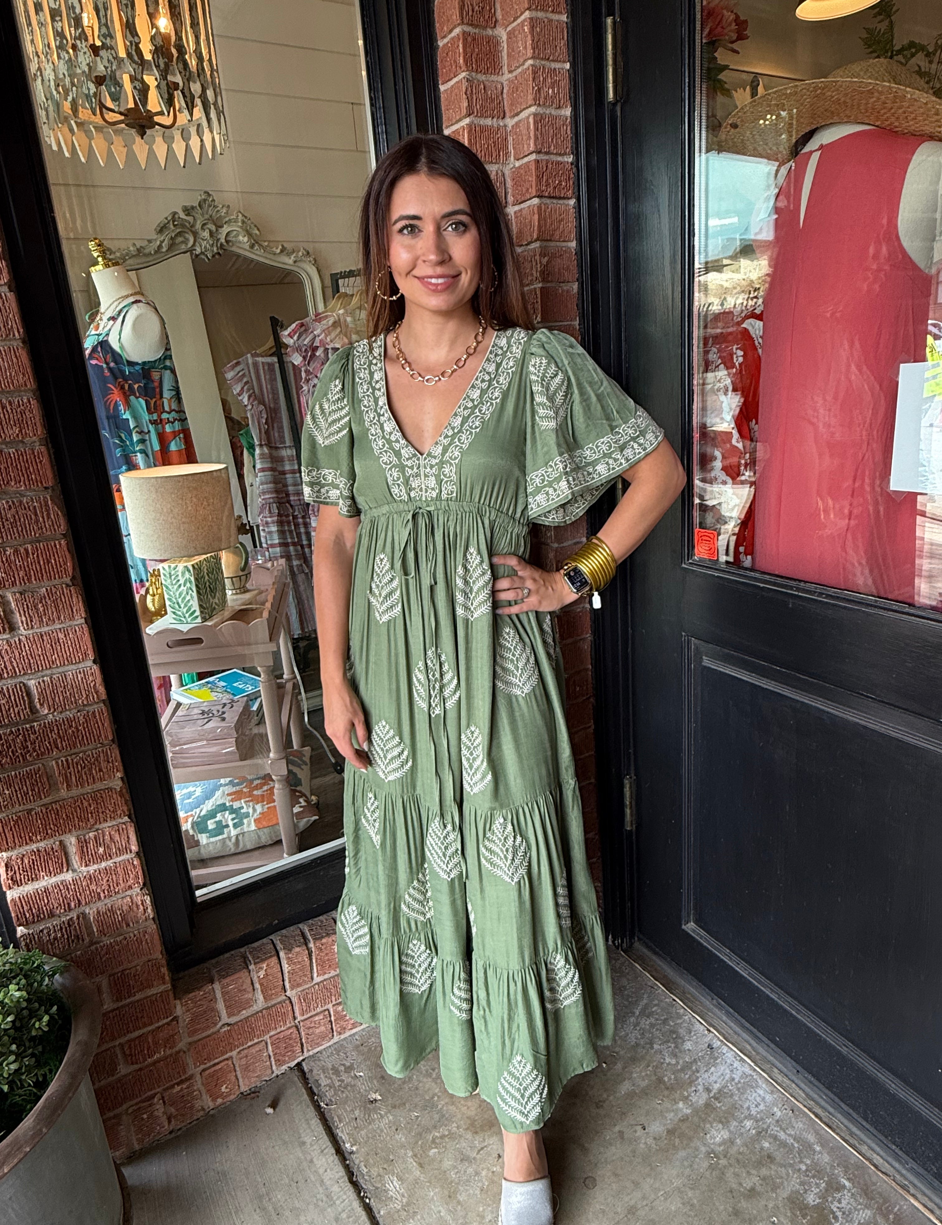 Leslie Embroidered Dress