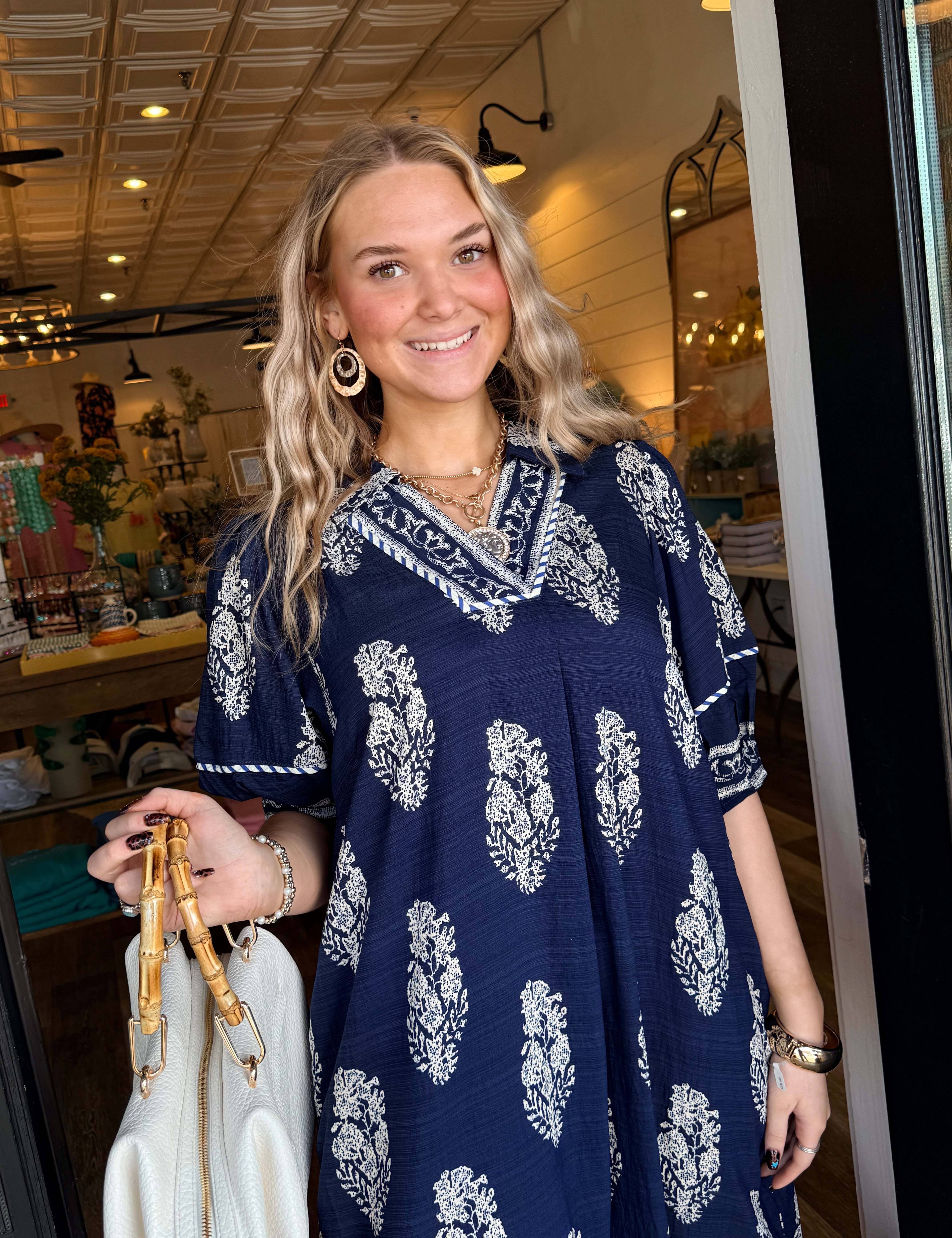 Carolyn Collared Midi Dress