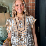 Kami Bold Print Midi Dress